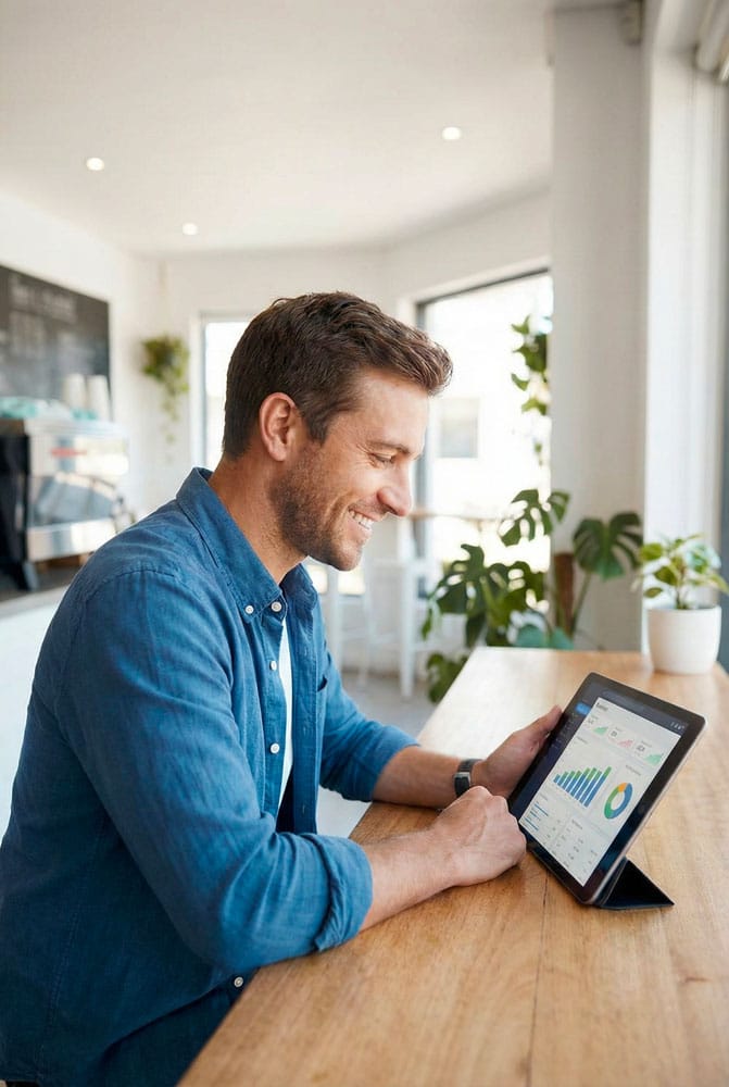 Portrait de Serge Latour, expert digital comptabilisant 30 ans d'expérience et plus de 100 projets web réalisés pour des PME et artisans.